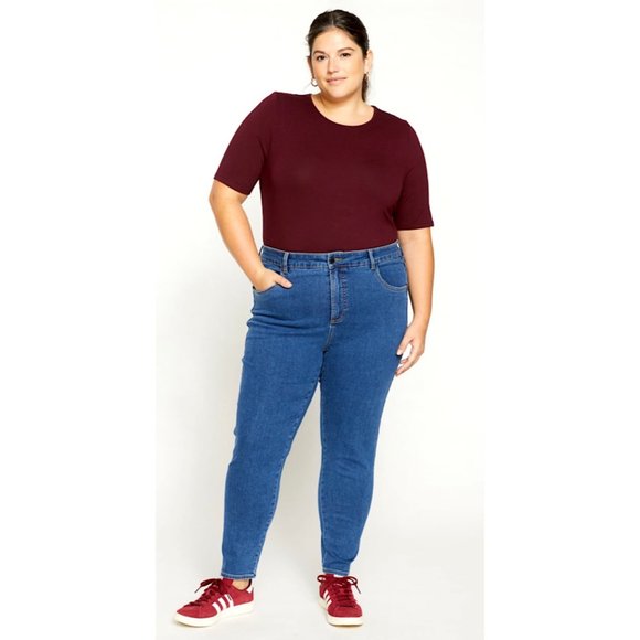 Universal Standard Seine High Rise Skinny Jeans Size 18 - Picture 1 of 6